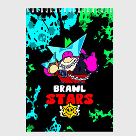 Скетчбук с принтом Плохиш Базз, Buzz Brawl Stars в городе Новоалтайск, 100% бумага
 | 48 листов, плотность листов — 100 г/м2, плотность картонной обложки — 250 г/м2. Листы скреплены сверху удобной пружинной спиралью | Тематика изображения на принте: born bad buzz | brawl stars | buzz | griff | базз | басс | боец | бравл старс | бравлер | браво старс | грифф | детские игры | детям | персонажи игр