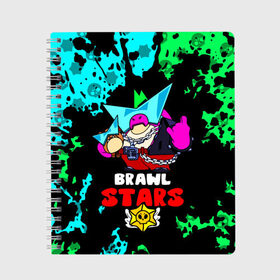 Тетрадь с принтом Плохиш Базз, Buzz Brawl Stars в городе Новоалтайск, 100% бумага | 48 листов, плотность листов — 60 г/м2, плотность картонной обложки — 250 г/м2. Листы скреплены сбоку удобной пружинной спиралью. Уголки страниц и обложки скругленные. Цвет линий — светло-серый
 | Тематика изображения на принте: born bad buzz | brawl stars | buzz | griff | базз | басс | боец | бравл старс | бравлер | браво старс | грифф | детские игры | детям | персонажи игр