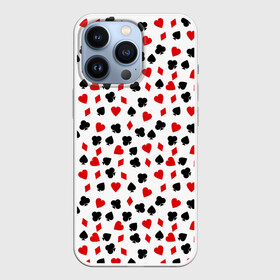 Чехол для iPhone 13 Pro с принтом Карточные Масти в городе Новоалтайск,  |  | Тематика изображения на принте: 777 | a game | cards | casino | chips | flash | fortune | joker | luck | omaha | poker | roulette | straight | texas holdem | tournament | азарт | джокер | игра | казино | карты | омаха | покер | рулетка | стрит | техасский холдэм | турнир | удача | фишки