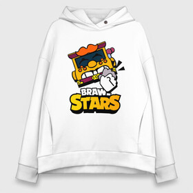 Женское худи Oversize хлопок с принтом Грифф Griff Brawl Stars в городе Новоалтайск, френч-терри — 70% хлопок, 30% полиэстер. Мягкий теплый начес внутри —100% хлопок | боковые карманы, эластичные манжеты и нижняя кромка, капюшон на магнитной кнопке | brawl | brawl stars | brawlstars | brawl_stars | grif | griff | бравл | бравлстарс | грифф
