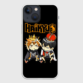 Чехол для iPhone 13 mini с принтом Тобио Кагеяма и Шоё Хината | Haikyu в городе Новоалтайск,  |  | anime | haikyu | haikyuu | karasuno | manga | аниме | волейбол | волейбольный клуб | вороны | дети | карасуно | король площадки | манга | ниндзя шоё | старшая школа | тобио кагеяма | хаику | хаикую | шоё хината
