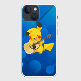 Чехол для iPhone 13 mini с принтом Пикачу с гитарой в городе Новоалтайск,  |  | anime | picachu | pikachu | аниме | милый | пика | пикачу | покебол | покемон