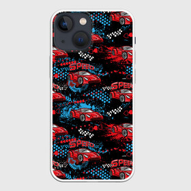 Чехол для iPhone 13 mini с принтом Гоночная машинка в городе Новоалтайск,  |  | авто | автолюбитель | автомобили | гонки | гоночная | машина | старт | финиш