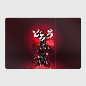Магнитный плакат 3Х2 с принтом Dororo red в городе Новоалтайск, Полимерный материал с магнитным слоем | 6 деталей размером 9*9 см | Тематика изображения на принте: demon | dororo | hyakkimaru | аниме | дайго | дороро | ронин | хяккимару