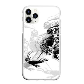 Чехол для iPhone 11 Pro матовый с принтом Всадник и чёрт в городе Новоалтайск, Силикон |  | всадник и чёрт | дьявол | конь | лошадь | монстр | рыцарь | череп