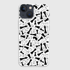 Чехол для iPhone 13 mini Шахматы: в городе Новоалтайск, | | анатолий карпов | бобби фишер | владимир крамник | гари каспаров | игра | король | ладья | магнус карлсен | математика | михаил ботвинник | пешка | ферзь | хосе рауль капабланка | чёрно белые