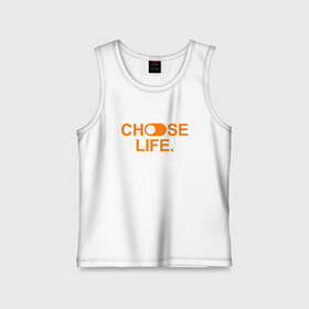 Детская майка хлопок с принтом Trainspotting   Life в городе Новоалтайск,  |  | chill | choose life | cinema | danny boyle | movie | trainspotting | выбери жизнь | драма | дэнни бойл | ирвин уэлш | кино | криминал | макгрегор | на игле | тусовка | фильм