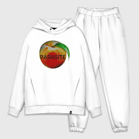 Мужской костюм хлопок OVERSIZE с принтом Parasite Peach в городе Новоалтайск,  |  | Тематика изображения на принте: bong joon ho | korea | parasite | актер | драма | канны | кино | комедия | корея | оскар | паразиты | пон чжун хо | режиссер | семья | триллер