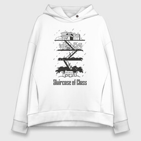 Женское худи Oversize хлопок с принтом Лестница - Паразиты в городе Новоалтайск, френч-терри — 70% хлопок, 30% полиэстер. Мягкий теплый начес внутри —100% хлопок | боковые карманы, эластичные манжеты и нижняя кромка, капюшон на магнитной кнопке | bong joon ho | cinema | korea | movie | parasite | актер | драма | канны | кино | комедия | корея | оскар | паразиты | пон чжун хо | режиссер | семья | триллер