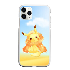Чехол для iPhone 11 Pro матовый Пикачу с пледом: в городе Новоалтайск, Силикон | | anime | picachu | pikachu | аниме | милый | пика | пикачу | покебол | покемон