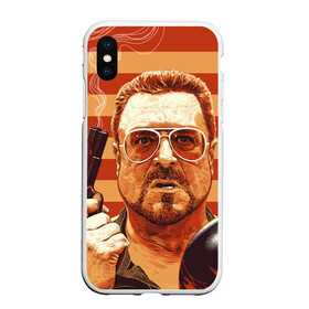 Чехол для iPhone XS Max матовый с принтом Walter Sobchak в городе Новоалтайск, Силикон | Область печати: задняя сторона чехла, без боковых панелей | dude | jeff bridges | the big lebowski | walter sobchak | большой лебовский | боулинг | вальтер собчак | джефф бриджес | пистолет | фильм | чувак | шар