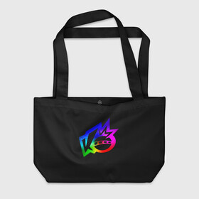 Пляжная сумка 3D с принтом Knockout city. Rainbow logo в городе Новоалтайск, 100% полиэстер | застегивается на металлическую кнопку; внутренний карман застегивается на молнию. Стенки укреплены специальным мягким материалом, чтобы защитить содержимое от несильных ударов
 | a | arts | ball | box | city | dodgeball | e | electronic | game | gradient | knockout | logo | nintendo | playstation | rainbow | switch | technologies | x | а | артс | вышибалы | город | градиент | е | игра | лого | логотип | мяч | нокаут | 