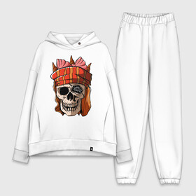 Женский костюм хлопок Oversize с принтом Морской Дьявол в городе Новоалтайск,  |  | skull | арт | иллюстрация | морской | пират | стикер