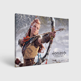 Холст прямоугольный с принтом Horizon Forbidden West в городе Новоалтайск, 100% ПВХ |  | aloy | dawn | forbidden | horizon | west | zero | вест | нора | племя | форбидден | хорайзен | хоризон | элой