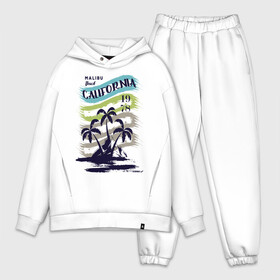 Мужской костюм хлопок OVERSIZE с принтом CALIFORNIA BEECH в городе Новоалтайск,  |  | beech | california | retro | sea | summer | usa | каникулы | лето | море | отдых | пальмы | пляж | ретро | тропики