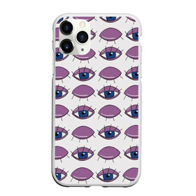 Чехол для iPhone 11 Pro матовый с принтом Глаза фиолетовые в городе Новоалтайск, Силикон |  | Тематика изображения на принте: геометрия | глаз | глаза | иллюзия | медицина | окулист | паттерн | психоделика | радуга | цвета