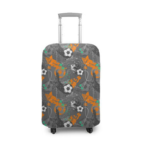 Чехол для чемодана 3D с принтом Football в городе Новоалтайск, 86% полиэфир, 14% спандекс | двустороннее нанесение принта, прорези для ручек и колес | fifa | football | uefa | болельщики | ворота | вратарь | гол | голкипер | игрок | кубок | лига чемпионов | матч | пенальти | сборная | соревнования | спорт | стадион | турнир | уефа | фанаты | фифа | футбол