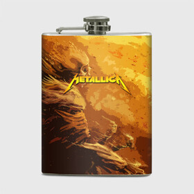 Фляга с принтом Metallica Music в городе Новоалтайск, металлический корпус | емкость 0,22 л, размер 125 х 94 мм. Виниловая наклейка запечатывается полностью | american | james hetfield | kirk hammett | metal band | metallica | music | mystic | rock | американская | джеймс хетфилд | металлика | музыка | рок | скилет | череп