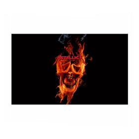 Бумага для упаковки 3D с принтом Metallica Flame в городе Новоалтайск, пластик и полированная сталь | круглая форма, металлическое крепление в виде кольца | american | james hetfield | kirk hammett | metal band | metallica | music | mystic | rock | американская | джеймс хетфилд | металлика | музыка | рок | скилет | череп
