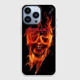 Чехол для iPhone 13 Pro с принтом Metallica Flame в городе Новоалтайск,  |  | Тематика изображения на принте: american | james hetfield | kirk hammett | metal band | metallica | music | mystic | rock | американская | джеймс хетфилд | металлика | музыка | рок | скилет | череп