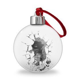 Ёлочный шар с принтом Из стены смотрит на Эрена в городе Новоалтайск, Пластик | Диаметр: 77 мм | eren | атака титанов | атака титанов эрен | атакующий титан | атакующий эрен | лицо титана из стены | титан атака титанов | титан эрен | эрен | эрен атака титанов | эрен в ярости | эрен титан