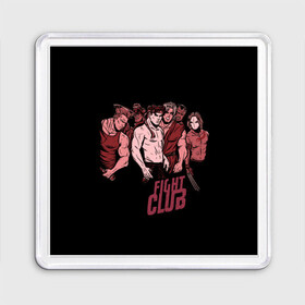 Магнит 55*55 с принтом Fight Club x Street Fighter в городе Новоалтайск, Пластик | Размер: 65*65 мм; Размер печати: 55*55 мм | fight club | fighting | game | games | street fighter | балрог | бланка | бойцовский клуб | вега | зангиев | игра | игры | классика | рю | сагат | стрит файтер | уличный боец | чан ли
