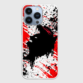 Чехол для iPhone 13 Pro с принтом БЕРСЕРК краска брызги в городе Новоалтайск,  |  | Тематика изображения на принте: anime | berserk | аниме | берсерк | бесерк | гатс | манга | мультфильм
