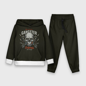 Детский костюм 3D (с толстовкой) с принтом GANGSTER в городе Новоалтайск,  |  | gangster | skull | zombie | адамова голова | гангстер | зомби | кладбище | мафиози | мертвец | могила | мумия | навь | пират | скелет | ужас | череп | череп и кости | черепок | черепушка