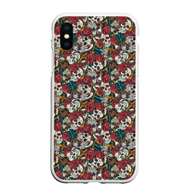 Чехол для iPhone XS Max матовый с принтом Смерть в городе Новоалтайск, Силикон | Область печати: задняя сторона чехла, без боковых панелей | skull | zombie | адамова голова | зомби | кладбище | мертвец | могила | мумия | навь | пират | скелет | ужас | череп | череп и кости | черепок | черепушка