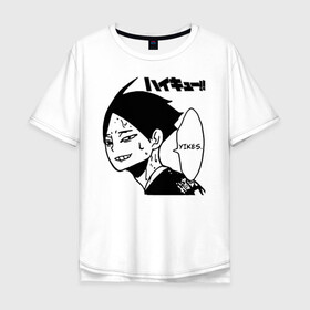 Мужская футболка хлопок Oversize с принтом Yikes. Ринтаро Суна | Haikyuu! в городе Новоалтайск, 100% хлопок | свободный крой, круглый ворот, “спинка” длиннее передней части | 10 номер | anime | ejp raijin | haikyu | haikyuu | manga | suna rintarou | yikes | аниме | волейбол | волейбольный клуб | игрок | лицо | манга | старшая инаризаки | хаику | хаикую | эмоции