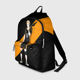 Рюкзак 3D с принтом Кей Цукишима | Haikyuu!! в городе Новоалтайск, 100% полиэстер | лямки с регулируемой длиной, сверху петелька, чтобы рюкзак можно было повесить на вешалку. Основное отделение закрывается на молнию, как и внешний карман. Внутри два дополнительных кармана, один из которых закрывается на молнию. По бокам два дополнительных кармашка | 11 номер | anime | haikyu | haikyuu | manga | аниме | волейбол | волейбольный клуб | карасуно | кей цукишима | котаро бокуто | манга | обычный парень | очкарик | тендо | умный блокирующий цукки | хаику | хаикую