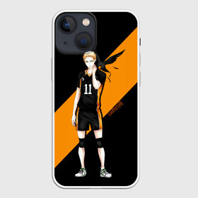 Чехол для iPhone 13 mini с принтом Кей Цукишима | Haikyuu в городе Новоалтайск,  |  | 11 номер | anime | haikyu | haikyuu | manga | аниме | волейбол | волейбольный клуб | карасуно | кей цукишима | котаро бокуто | манга | обычный парень | очкарик | тендо | умный блокирующий цукки | хаику | хаикую
