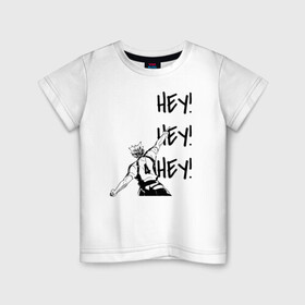 Детская футболка хлопок с принтом ХЕЙ! ХЕЙ! ХЕЙ! Юу Нишиноя Haikyu!! в городе Новоалтайск, 100% хлопок | круглый вырез горловины, полуприлегающий силуэт, длина до линии бедер | 4 номер | anime | haikyu | haikyuu | karasuno | manga | аниме | божественный хранитель карасуно | волейбол | волейбольный клуб | карасуно | манга | ноя сан | саеко | старшая школа | супер либеро | хаику | хаикую | юу чан