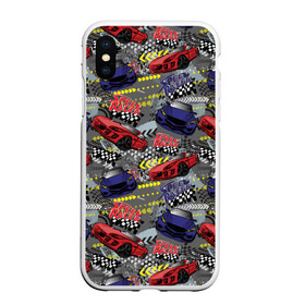 Чехол для iPhone XS Max матовый с принтом Гоночная машина в городе Новоалтайск, Силикон | Область печати: задняя сторона чехла, без боковых панелей | Тематика изображения на принте: авто | автолюбитель | автомобили | гонки | гоночная | машина | старт | финиш