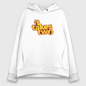 Женское худи Oversize хлопок с принтом It Takes Two Logo в городе Новоалтайск, френч-терри — 70% хлопок, 30% полиэстер. Мягкий теплый начес внутри —100% хлопок | боковые карманы, эластичные манжеты и нижняя кромка, капюшон на магнитной кнопке | cody | dandelion | doctor | hakim | hammer | inscription | it | mei | nails | rope | takes | two | веревка | гвозди | два | двое | для | доктор | коди | молоток | мэй | надпись | нужны | одуванчик | хаким | этого