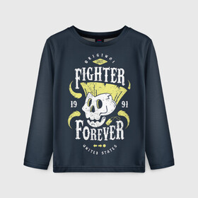 Детский лонгслив 3D с принтом Fighter forever в городе Новоалтайск, 100% полиэстер | длинные рукава, круглый вырез горловины, полуприлегающий силуэт
 | fighting | game | games | street fighter | балрог | бланка | вега | зангиев | игра | игры | классика | рю | сагат | стрит файтер | уличный боец | чан ли