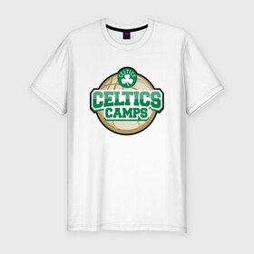Мужская футболка хлопок Slim с принтом Celtics Camps в городе Новоалтайск, 92% хлопок, 8% лайкра | приталенный силуэт, круглый вырез ворота, длина до линии бедра, короткий рукав | basketball | boston | celtics | game | nba | sport | streetball | баскетбол | баскетболист | бостон | игра | игрок | мяч | нба | селтикс | спорт | стритбол | тренер