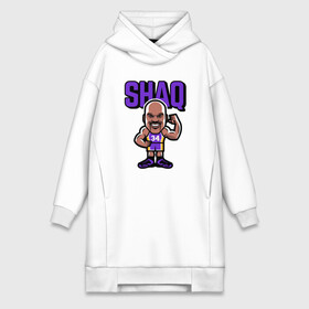 Платье-худи хлопок с принтом Shaq в городе Новоалтайск,  |  | basketball | game | lakers | nba | shaq | shaquille oneal | sport | streetball | баскетбол | баскетболист | игра | игрок | лейкерс | мяч | нба | онил | спорт | стритбол | тренер | шакил