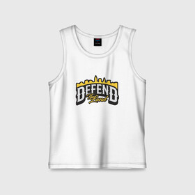 Детская майка хлопок с принтом Defend The Land в городе Новоалтайск,  |  | basketball | cavaliers | cleveland | game | nba | sport | streetball | баскетбол | баскетболист | игра | игрок | кавальерс | кливленд | мяч | нба | спорт | стритбол | тренер