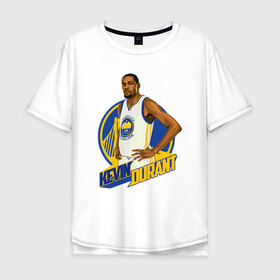 Мужская футболка хлопок Oversize с принтом Kevin Durant в городе Новоалтайск, 100% хлопок | свободный крой, круглый ворот, “спинка” длиннее передней части | basketball | game | golden state | nba | sport | streetball | warriors | баскетбол | баскетболист | игра | игрок | кевин дюрант | мяч | нба | спорт | стритбол | тренер