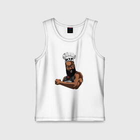 Детская майка хлопок с принтом Harden MVP в городе Новоалтайск,  |  | basketball | game | nba | sport | streetball | баскетбол | баскетболист | игра | игрок | мяч | нба | спорт | стритбол | тренер