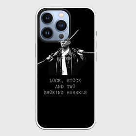 Чехол для iPhone 13 Pro с принтом Карты Деньги 2 Ствола Боевик в городе Новоалтайск,  |  | Тематика изображения на принте: and two 
smoking barrels | big | chris | film | guns | lock | stock | боевик | большой | гай ричи | два ствола | деньги | карты | комедия | крис | крутой | надпись | стетхем | фильм