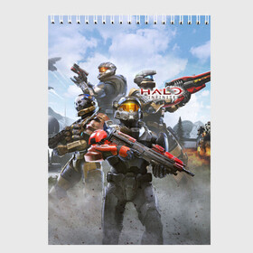Скетчбук с принтом Halo Infinite в городе Новоалтайск, 100% бумага
 | 48 листов, плотность листов — 100 г/м2, плотность картонной обложки — 250 г/м2. Листы скреплены сверху удобной пружинной спиралью | chief | game | guardians | halo | infinite | master | игра | инфинити | мастер чиф | спартанец 117 | хало | хело | шутер