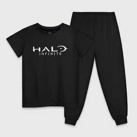 Детская пижама хлопок с принтом Halo Infinite в городе Новоалтайск, 100% хлопок |  брюки и футболка прямого кроя, без карманов, на брюках мягкая резинка на поясе и по низу штанин
 | Тематика изображения на принте: chief | game | guardians | halo | infinite | master | игра | инфинити | мастер чиф | спартанец 117 | хало | хело | шутер