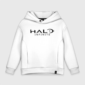 Детское худи Oversize хлопок с принтом Halo Infinite в городе Новоалтайск, френч-терри — 70% хлопок, 30% полиэстер. Мягкий теплый начес внутри —100% хлопок | боковые карманы, эластичные манжеты и нижняя кромка, капюшон на магнитной кнопке | Тематика изображения на принте: chief | game | guardians | halo | infinite | master | игра | инфинити | мастер чиф | спартанец 117 | хало | хело | шутер