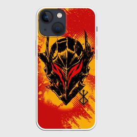 Чехол для iPhone 13 mini с принтом БЕРСЕРК маска и лого в городе Новоалтайск,  |  | anime | berserk | аниме | берсерк | бесерк | гатс | манга | мультфильм
