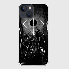 Чехол для iPhone 13 mini с принтом БЕРСЕРК рисунок в городе Новоалтайск,  |  | Тематика изображения на принте: anime | berserk | аниме | берсерк | бесерк | гатс | манга | мультфильм