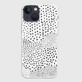 Чехол для iPhone 13 mini с принтом Абстракция в городе Новоалтайск,  |  | графика | кружки | линии | рисунок | чернила