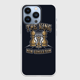 Чехол для iPhone 13 Pro с принтом Шахматный Король в городе Новоалтайск,  |  | Тематика изображения на принте: игра | король | ладья | математика | пешка | ферзь | чёрно белые | шах и мат | шахматист | шахматная доска | шахматы