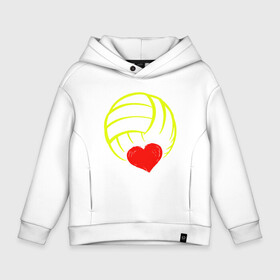Детское худи Oversize хлопок с принтом Volleyball Heart в городе Новоалтайск, френч-терри — 70% хлопок, 30% полиэстер. Мягкий теплый начес внутри —100% хлопок | боковые карманы, эластичные манжеты и нижняя кромка, капюшон на магнитной кнопке | ball | beach | game | heart | love | sport | volley | volleyball | волейбол | волейболист | волейболистка | гол | игра | игрок | мяч | площадка | пляж | пляжный | победа | сердце | сетка | спорт | тренер | чемпион